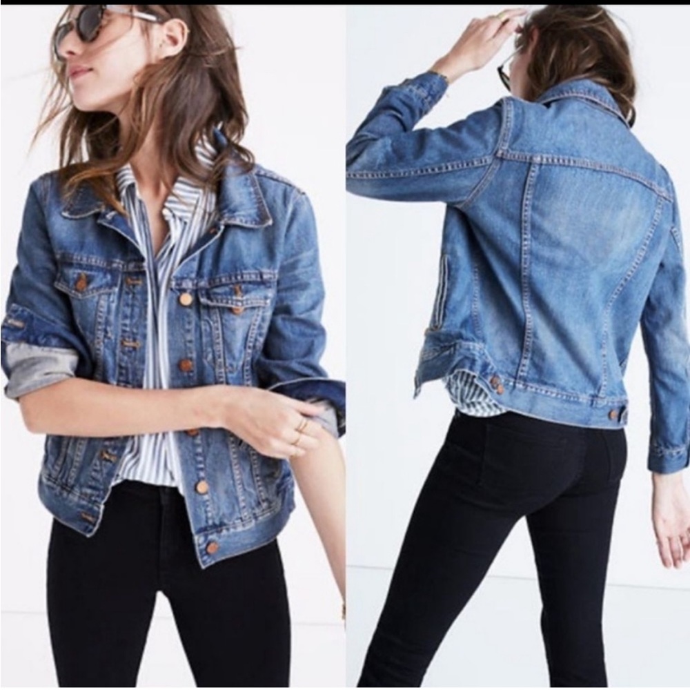 Madewell denim jean jacket in Pinter wash size xxs